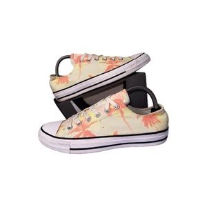 Like New! Converse Chuck Taylor All Star Ox Low "Pink Palm Trees" Women's 7